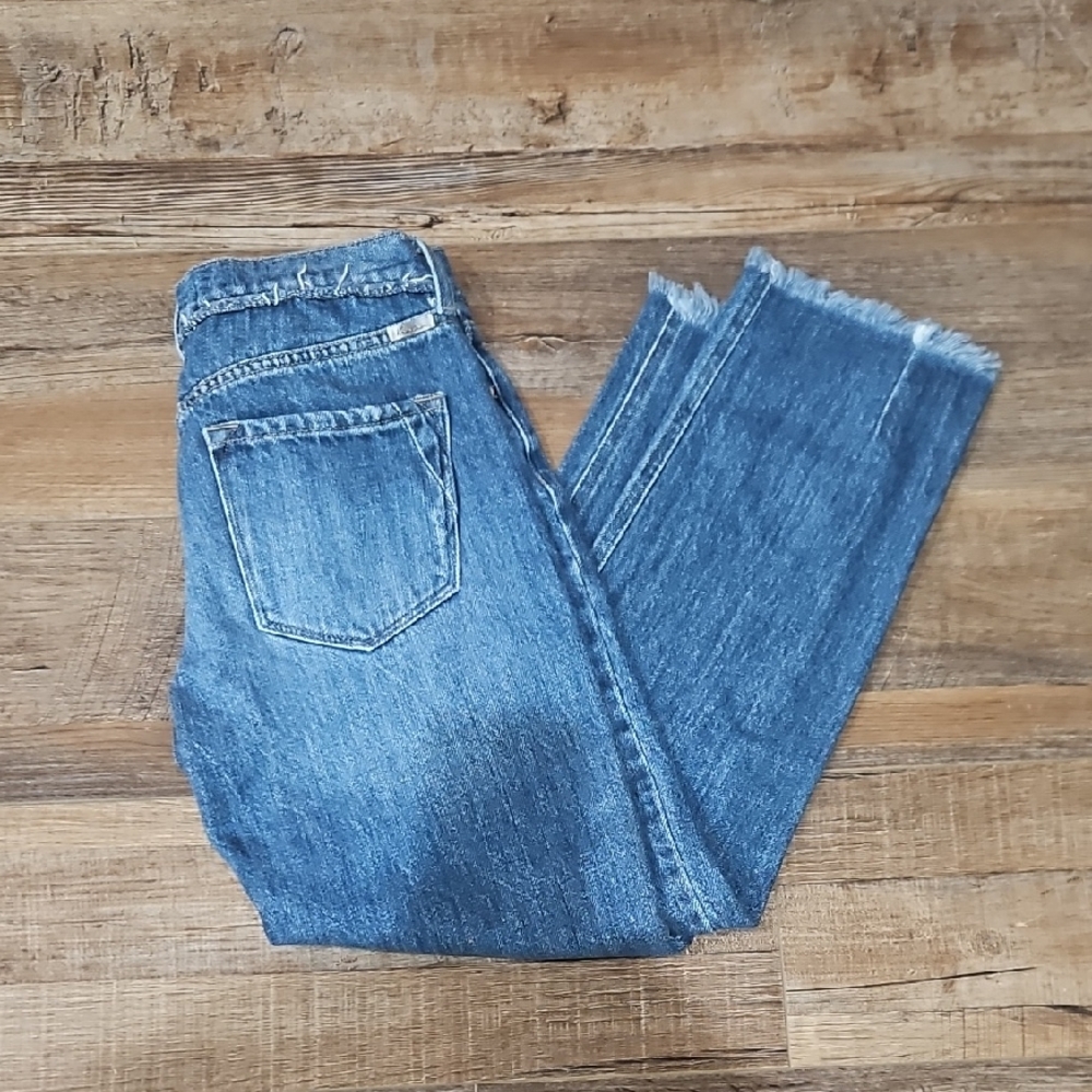 KanCan Distressed Blue Straight Leg Jeans